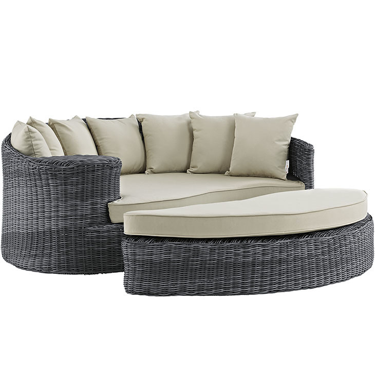 North Avenue Patio Daybed with Sunbrella Cushion | 5 Colors