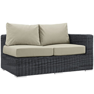 North Avenue Patio Sectional Right Arm Loveseat with Sunbrella Cushion