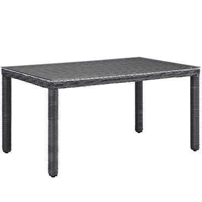 North Avenue Patio 59" Dining Table | Glass Top