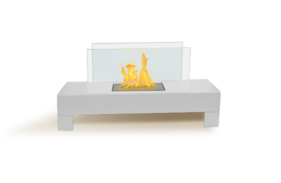 The Grayson Fireplace | High Gloss White