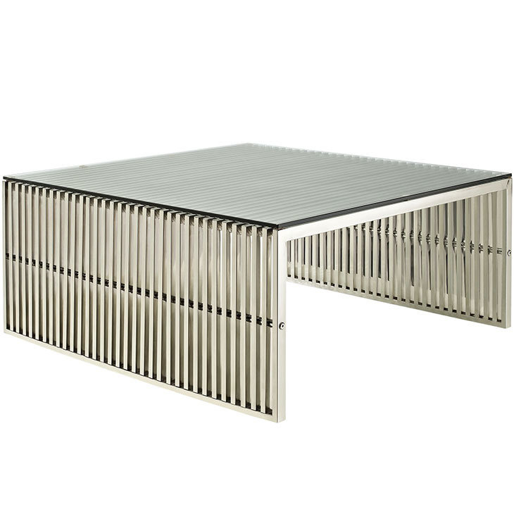 Gaines Coffee Table / Silver