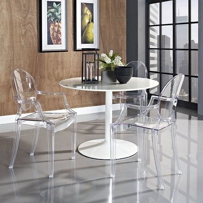 Crystal Dining Arm Chair | 8 Color Options