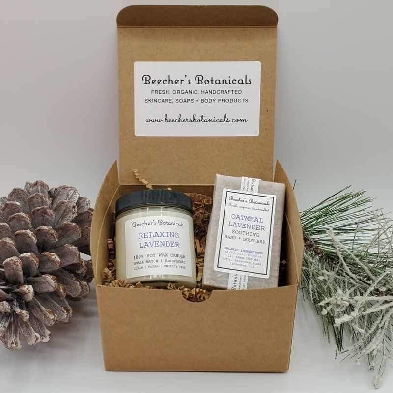 SOAP + CANDLE GIFT SET | lavender