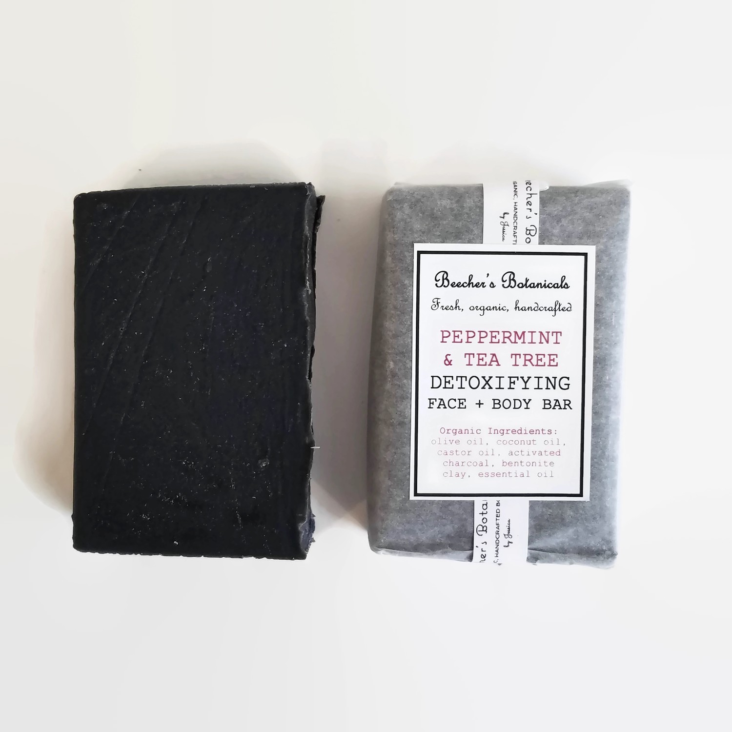 PEPPERMINT CHARCOAL SOAP BAR