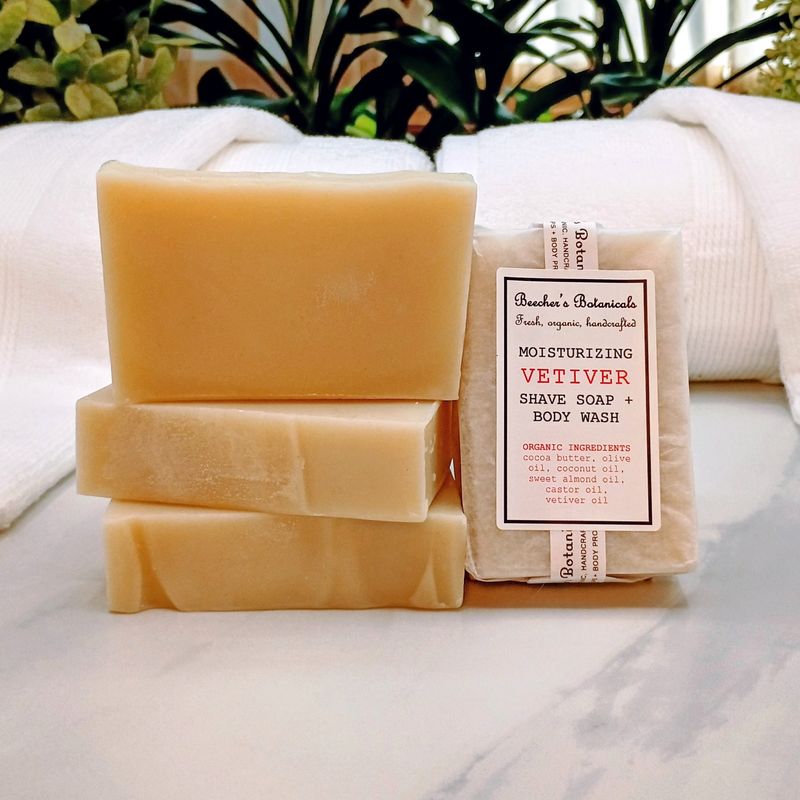 VETIVER SHAVE SOAP + BODY WASH