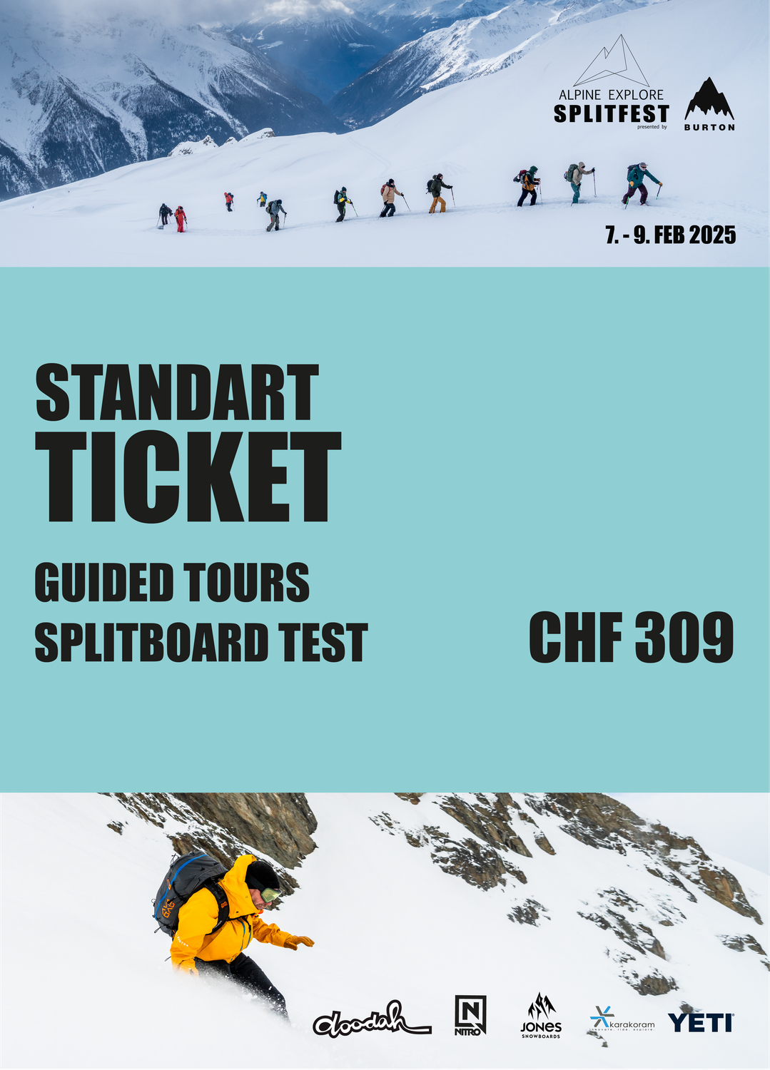 Alpine Explore Splitfest STANDART-Ticket 2025