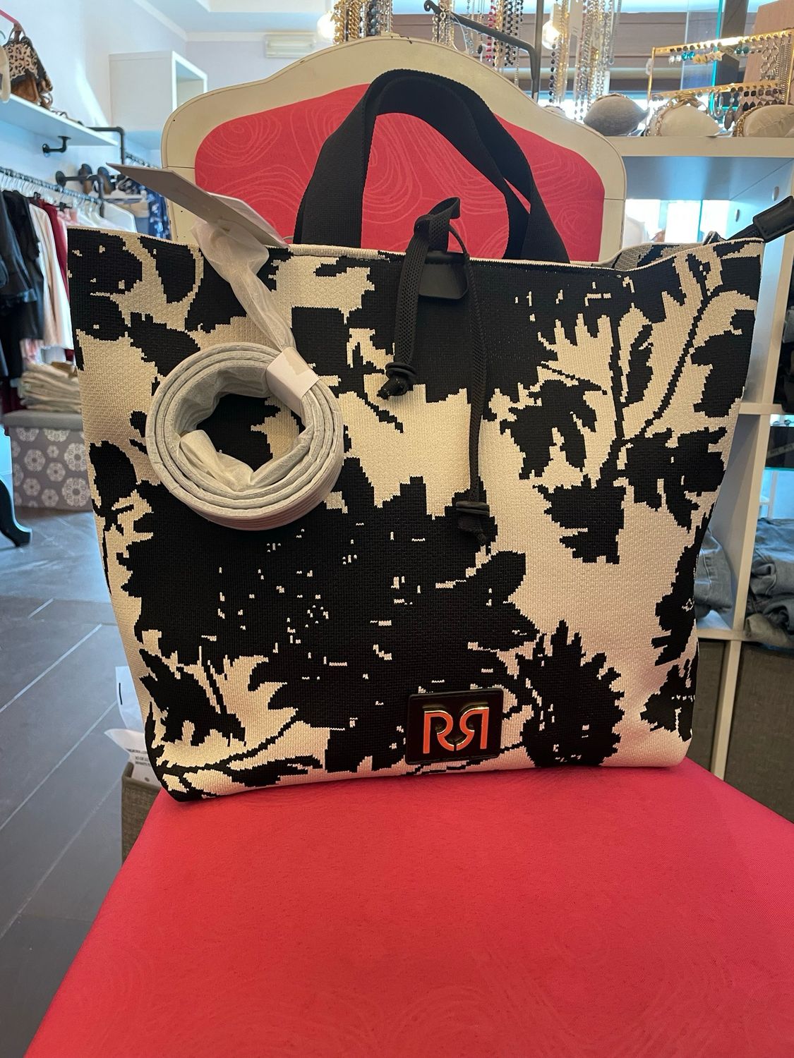 Maxi bag in tessuto elasticizzato Rinascimento