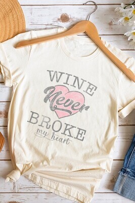 Cream 'Wine Never Broke My Heart' Tee