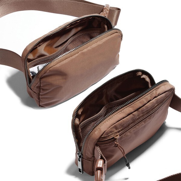 Waterproof 2 Pocket Fanny Pack With Adjustable Clip Strap