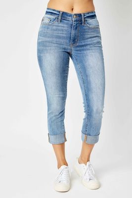 Judy Blue Cuffed Skinny Capri