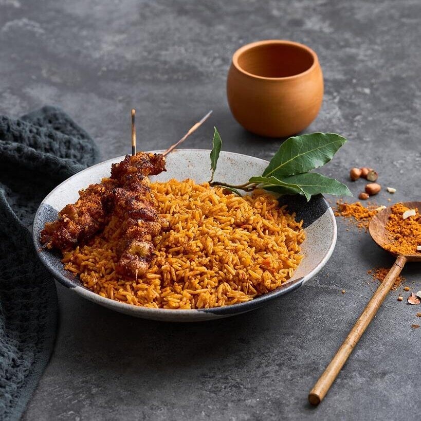 Jollof rice with chicken - 400g