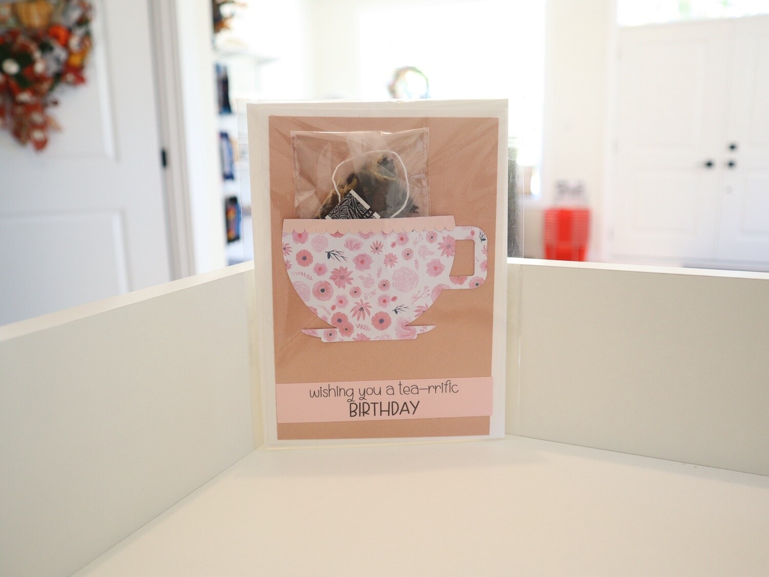 "Tea-riffic Birthday" Tea Pocket Card