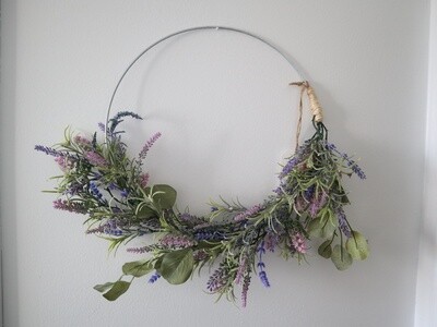 Lavender Wreath (Half)
