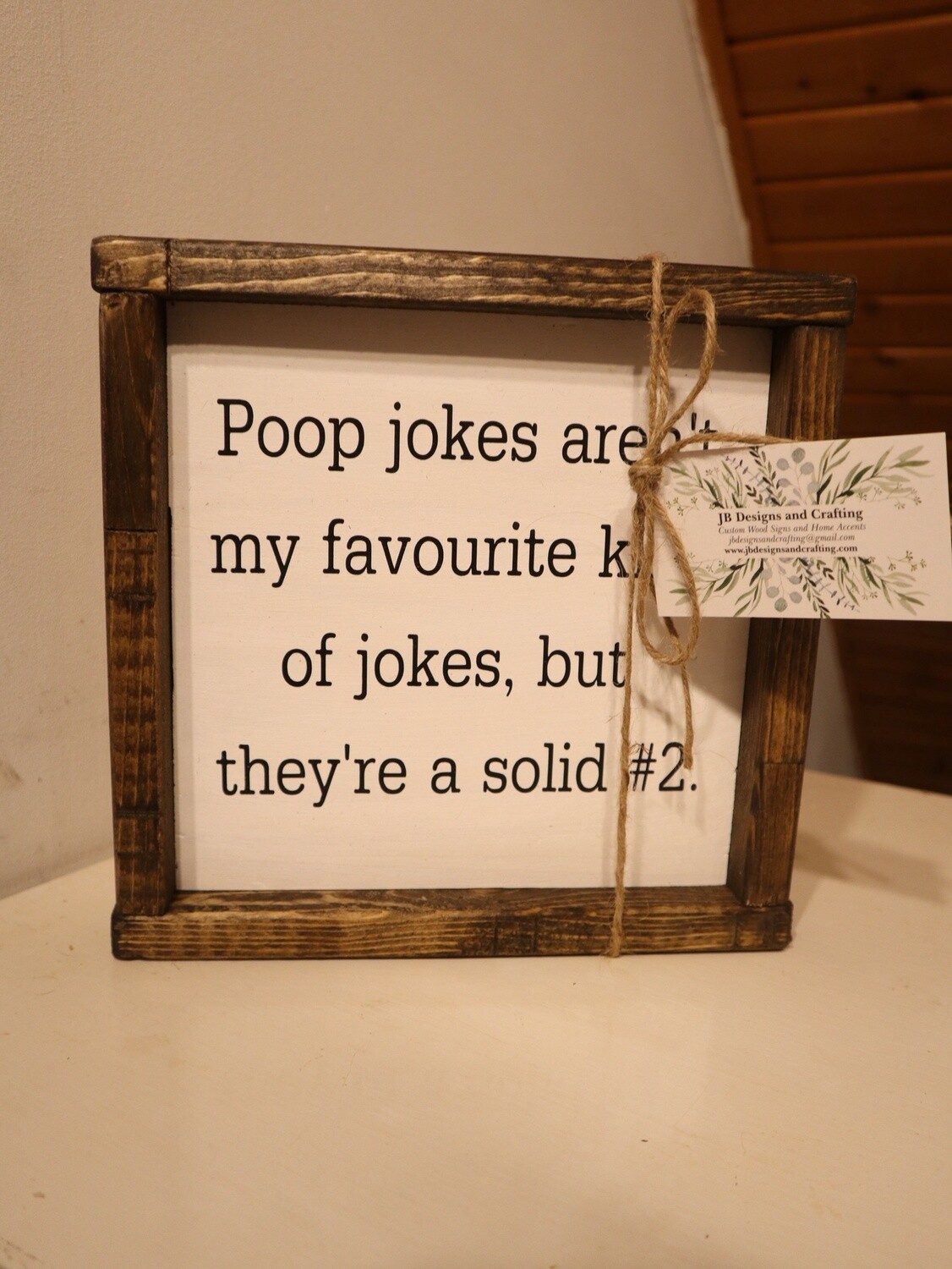 Poop Jokes Sign