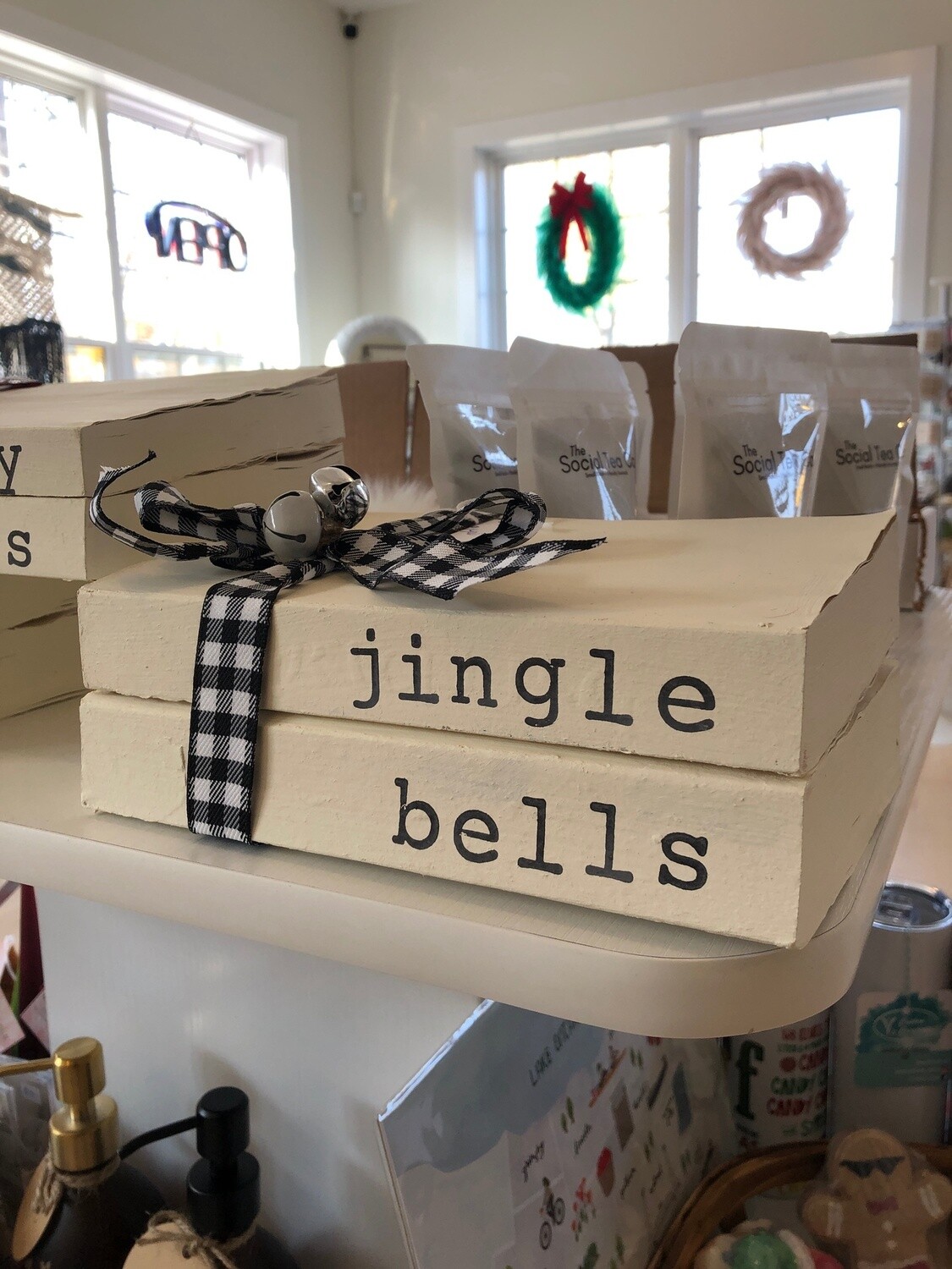 jingle bells stacked book set