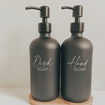 Hand Soap Bottle (Black)