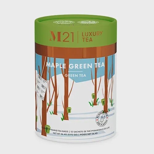 Luxury Maple Green Tea - 12ct Canister