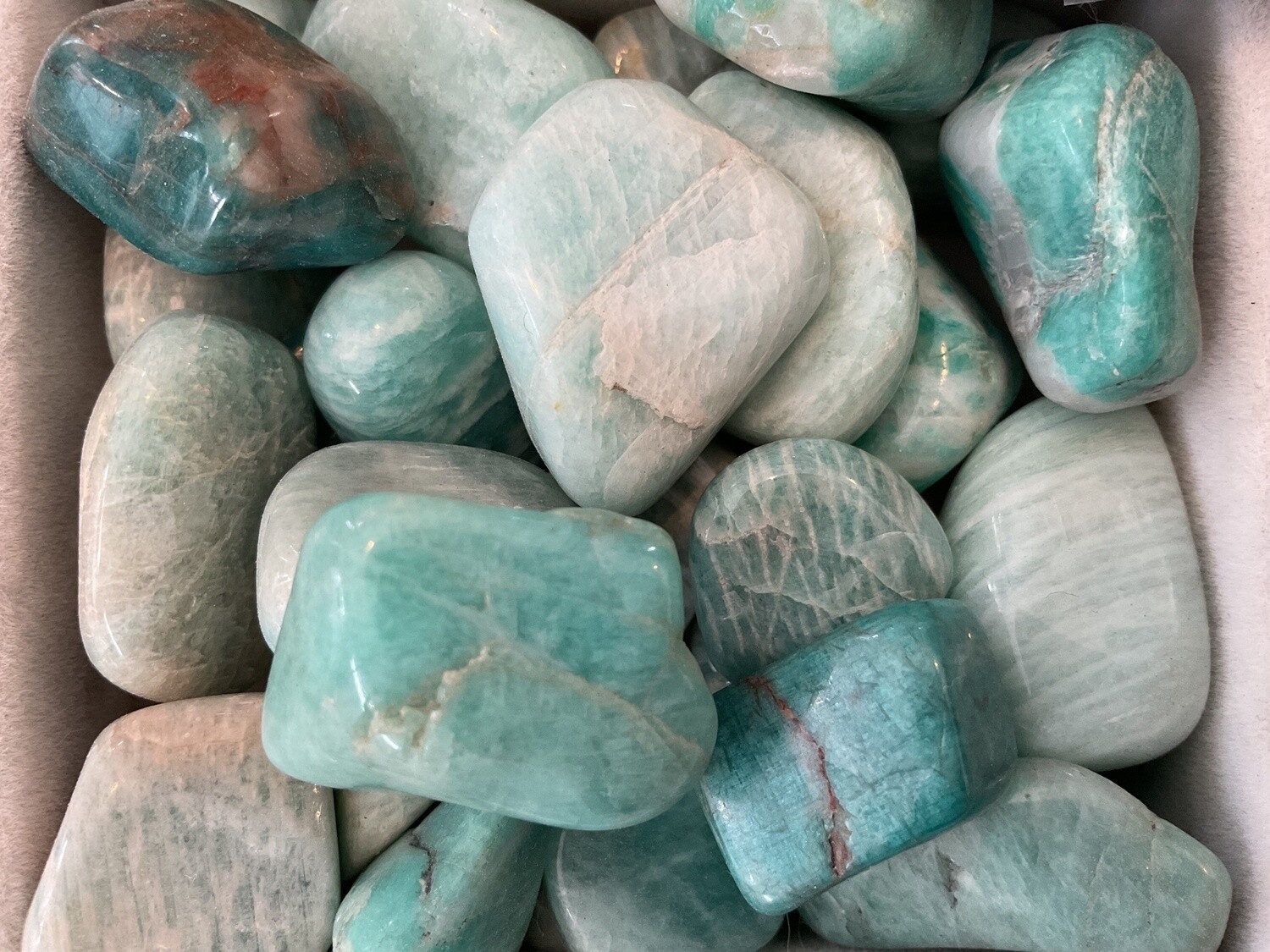 Amazonite Crystal Tumbles