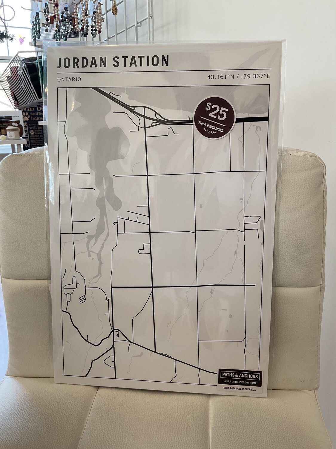 Jordan Station (Black & White) 11” x 17”