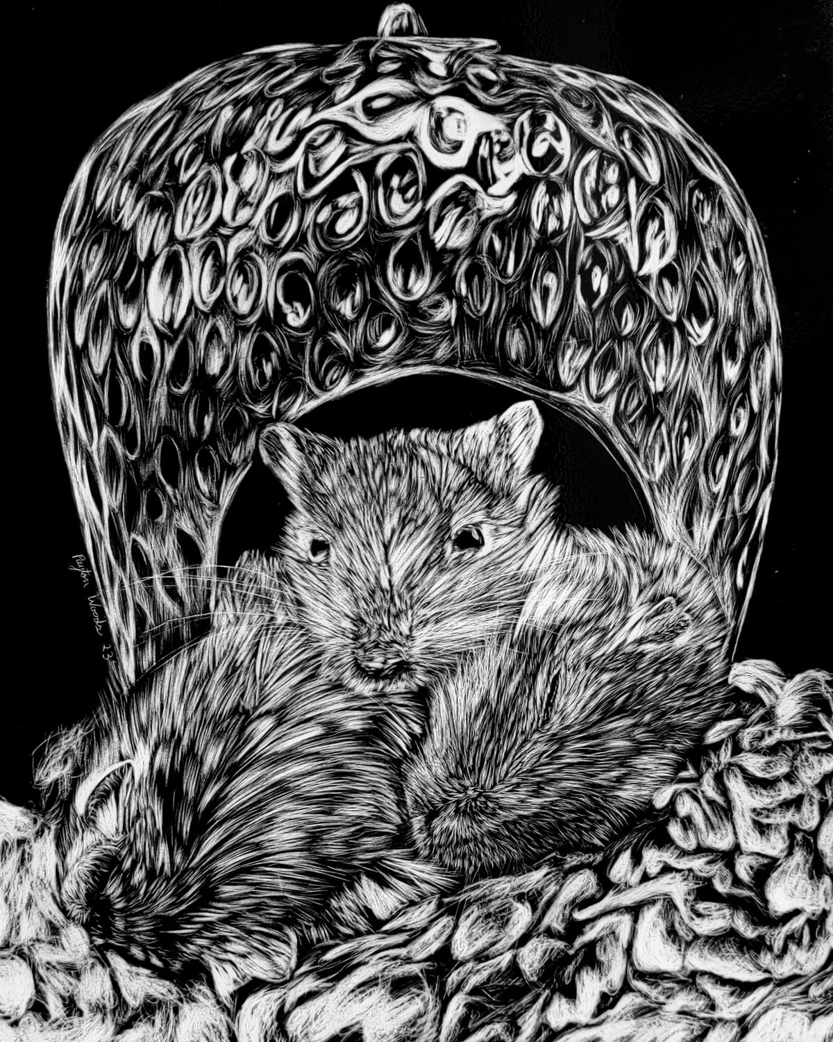Gerbils - Scratchbord