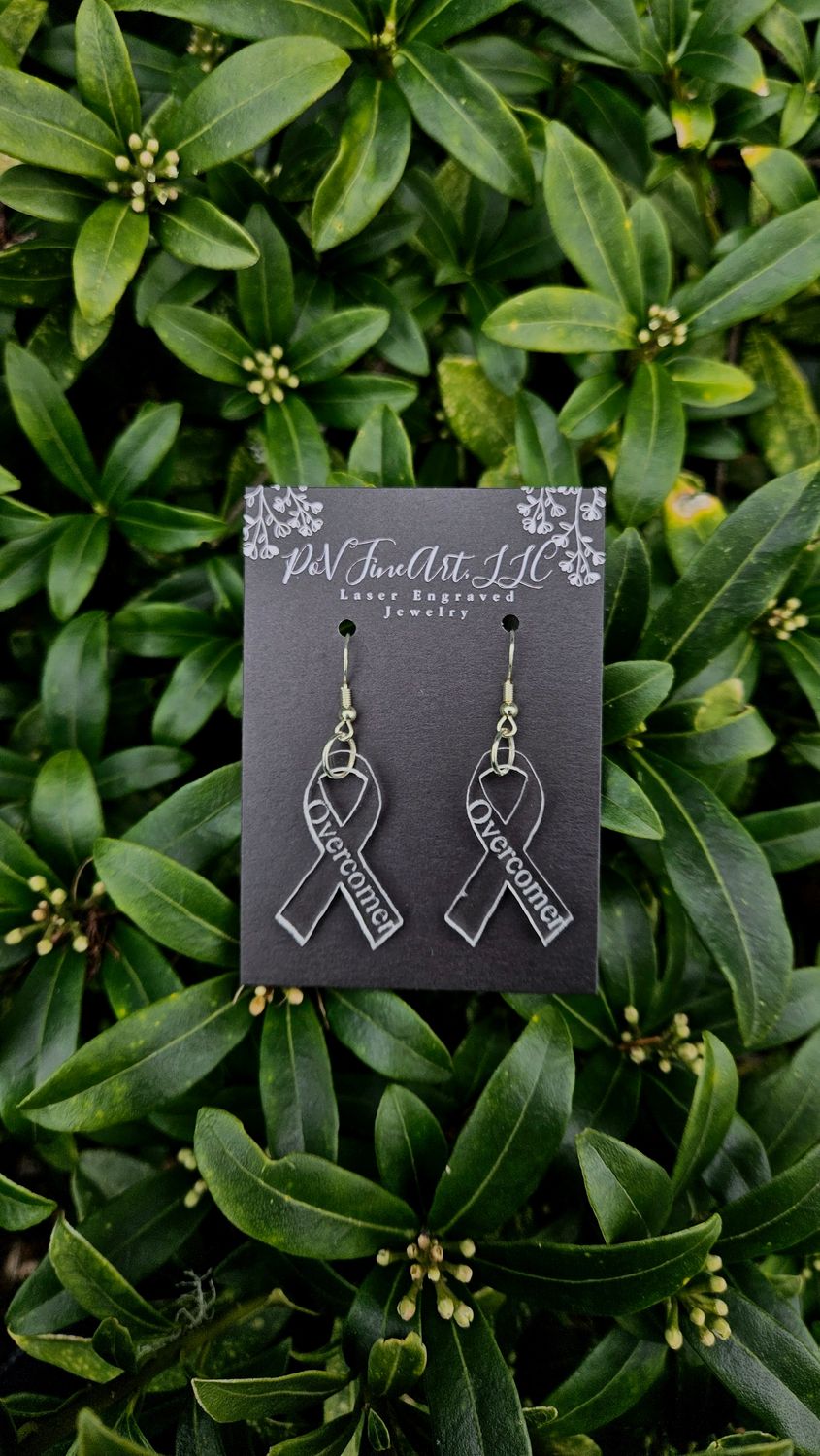 Cancer "Overcomer" Earrings