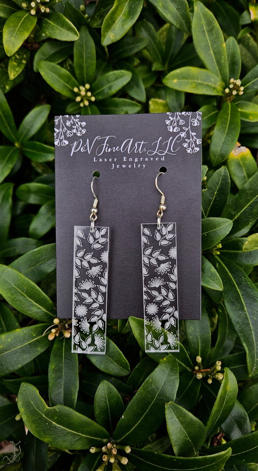 Verdant Rectangle Earrings