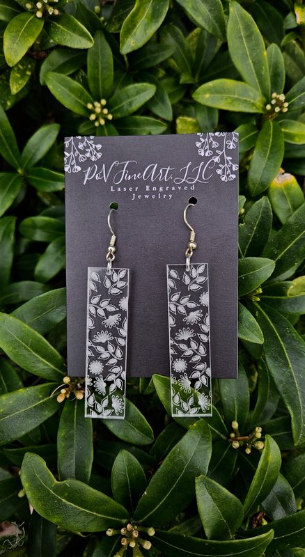 Verdant Rectangle Earrings