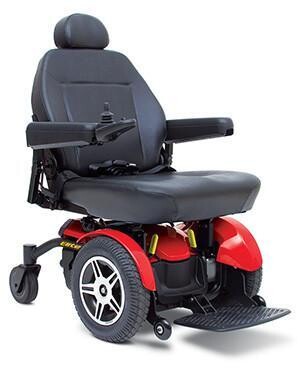 Pride Mobility Jazzy Elite 14 Power Chair - Electric Wheelchair Scooter for Adults, 300 Lbs Weight Capacity, NF-22 Batteries, 22 Pride Mobility Jazzy Elite 14 Power Chair - Electric Wheelchair Scooter for Adults, 300 Lbs Weight Capacity, NF-22 Batteries, 22""x20-22"" Comfort Seat, Red
