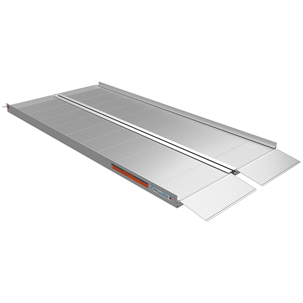 EZ-ACCESS Suitcase Portable Singlefold Ramp w/Ergonomic Handles, Extruded Tread, and Self Adjusting Bottom Transition Plates
