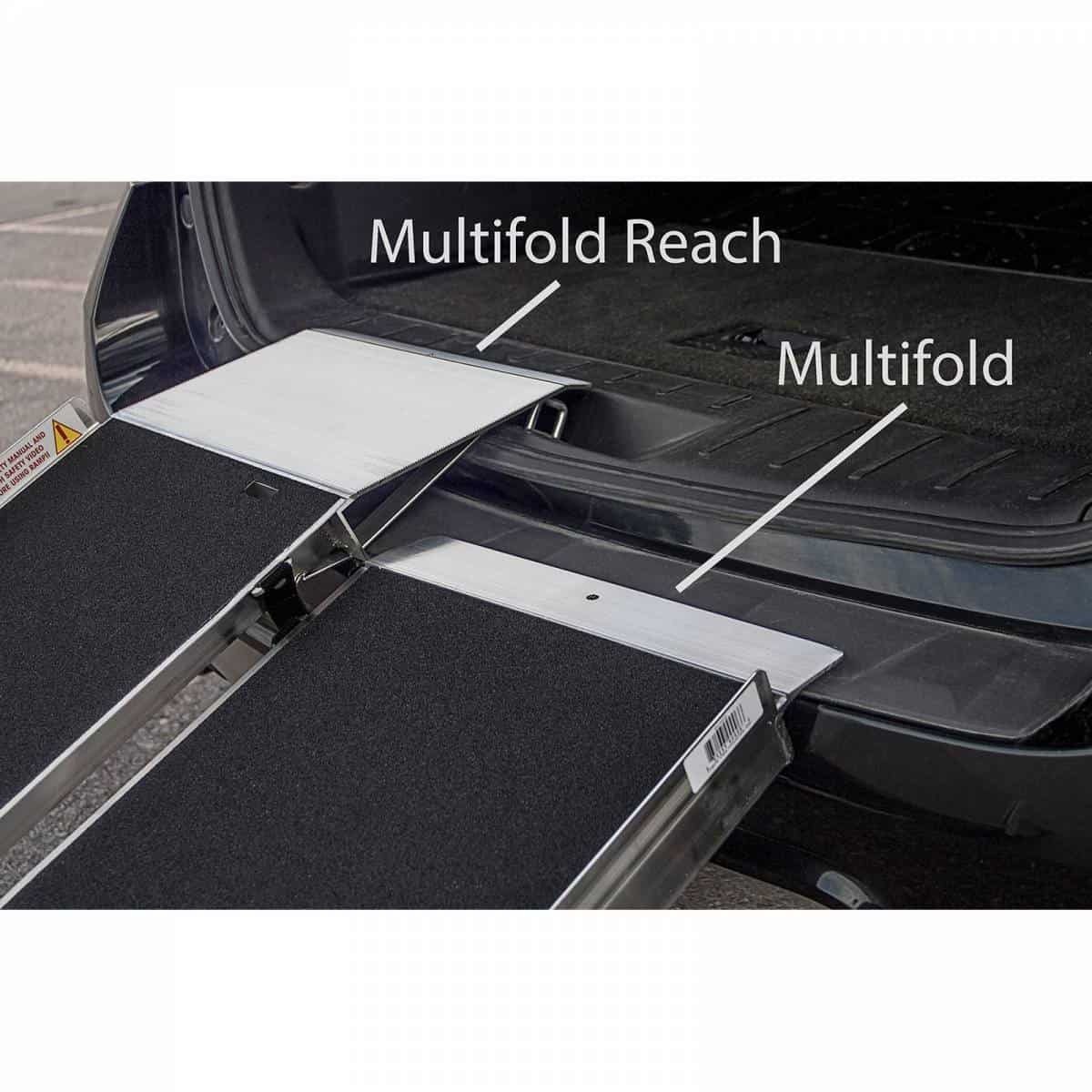 Prairie View Industries Portable Multi-Fold Reach Wheelchair Ramp