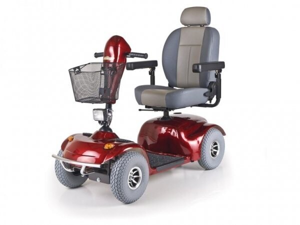 Golden Technologies GA541 Avenger 4-Wheel Heavy-Duty Scooter - Red and Silver