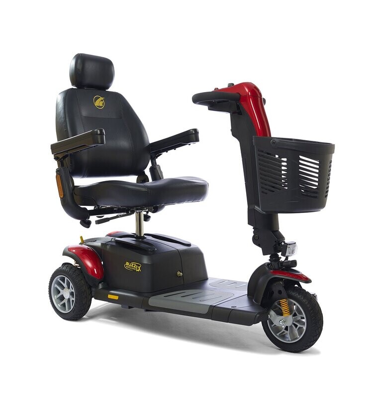 BUZZAROUND LX GB149 4-Wheel and LX GB119 3-Wheel Heavy Duty Long Range Travel Scooter and - 375 lb Weight Capacity