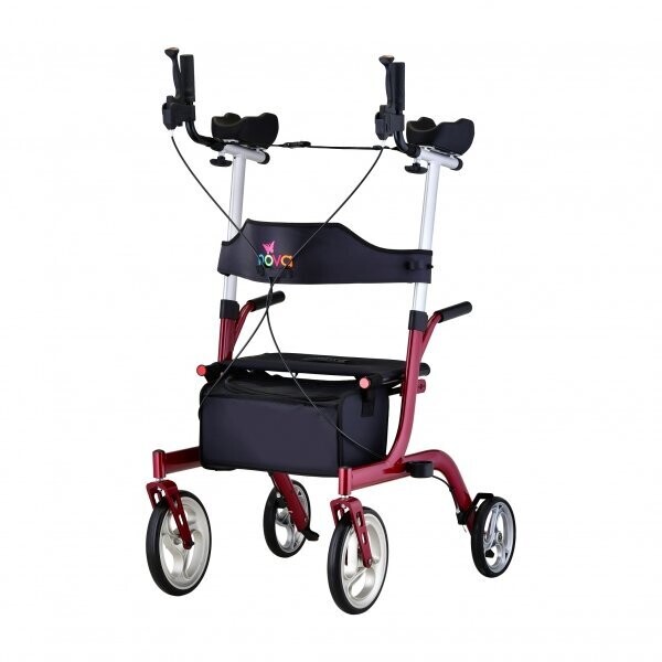 NOVA Phoenix Rise UP Rollator, Upright Walker with Padded & Contoured Forearm Platform, Stand Up Walker with 10” Front Wheels, Foldable and Lightweight at 20 lbs. Color NOVA Phoenix Rise UP Rollator, Upright Walker with Padded & Contoured Forearm Platform, Stand Up Walker with 10” Front Wheels, Foldable and Lightweight at 20 lbs. Color