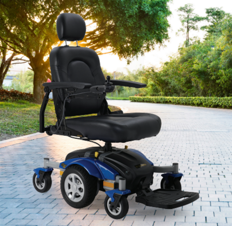 Mid-Wheel Drive Power Wheelchair for Mobility - Long Drive Range with Tight 19.5 inch Turning Radius- Electric Wheelchair Compass Sport GP605 by Golden Technologies Mid-Wheel Drive Power Wheelchair for Mobility - Long Drive Range with Tight 19.5 inch Turning Radius- Electric Wheelchair Compass Sport GP605 by Golden Technologies