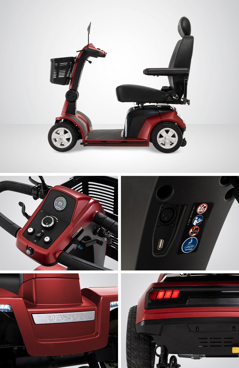 Pride Maxima 4-Wheel HD Mobility Scooter - SC941