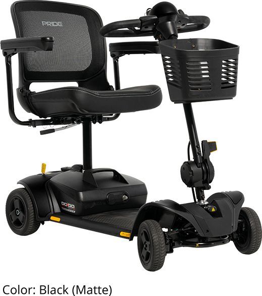 Pride Go Go Elite Traveller 2 Platinum, 4-Wheel Mobility Scooter, EZ Turn Technology, 5 Year Extended Warranty