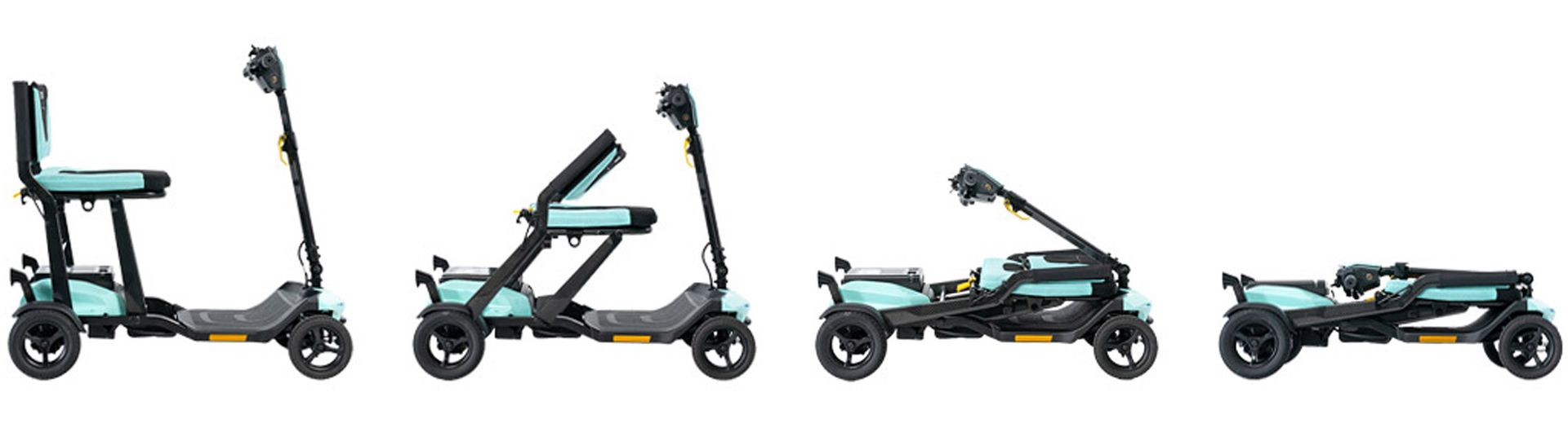 Pride Go Go Super Portable Scooter 4 Wheel Electric Mobility Scooter Weighs 41.6 lbs, Foldable Travel Scooter, Lithium Battery, 300 lb Capacity - SC15
