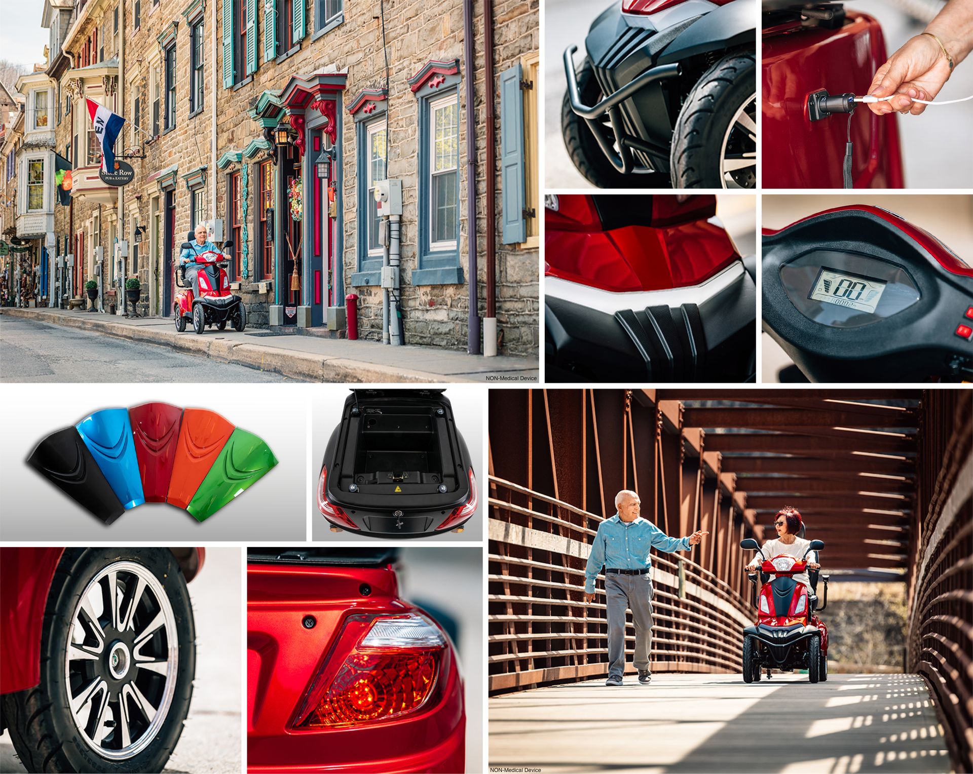 Pride Mobility Baja Raptor 2 BA340 Mobility Scooter, Outdoor 4-Wheel Travel Electric Scooter for Adults, 400 lbs. WC, Up to 13 MPH, 15.1 or 21.2 Miles Range Per Charge