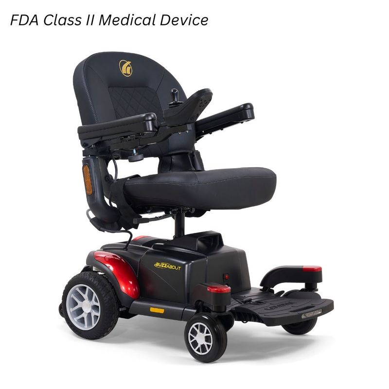 Golden BuzzAbout - Full-Size Portable Power Wheelchair GP164