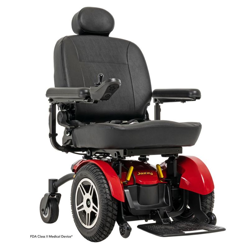 Pride Jazzy Elite 14 - Electric Wheelchair Scooter, 300 Lbs Weight Capacity, NF-22 Batteries,  Comfort Seat, Red