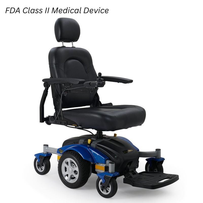 Golden Compass Sport - Mid-Wheel Drive Power Wheelchair for Mobility, Long Drive Range with Tight 19.5 inch Turning Radius