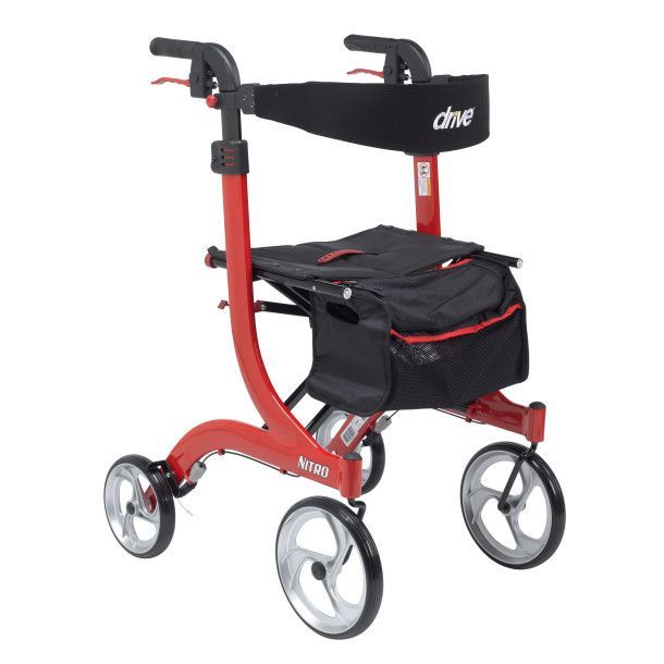 Drive Medical Nitro Tall - Aluminum 4-Wheel Rollator - RTL10266-T