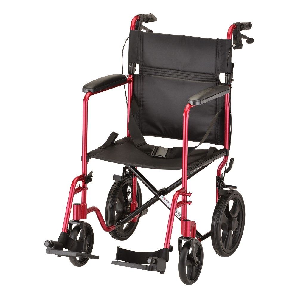 Nova Lightweight Transport Chair with Hand Brakes - 19