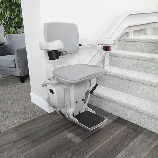 Bruno Elite Indoor Curved Stairlift CRE-2110, 400 lb Lift Capacity