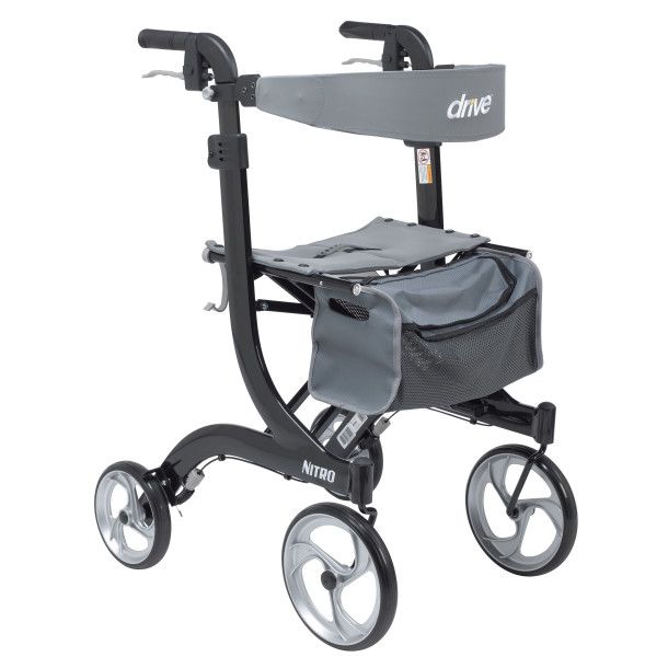 Drive Medical Nitro Tall - Aluminum 4-Wheel Rollator - RTL10266-T