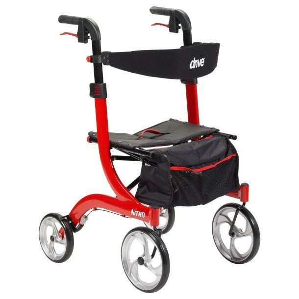 Drive Nitro - Aluminum Rollator, 10" Casters - RTL10266
