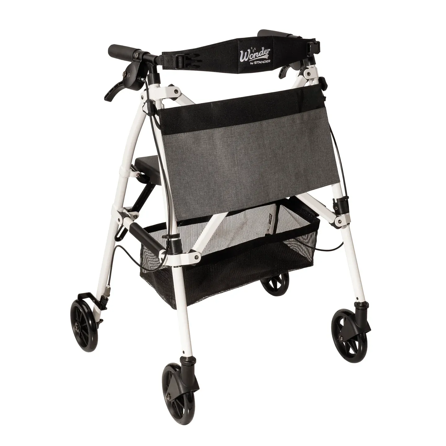 Stander Wonder Rollator Plus - Lightweight Folding Rollator, 6-inch wheels - 4350