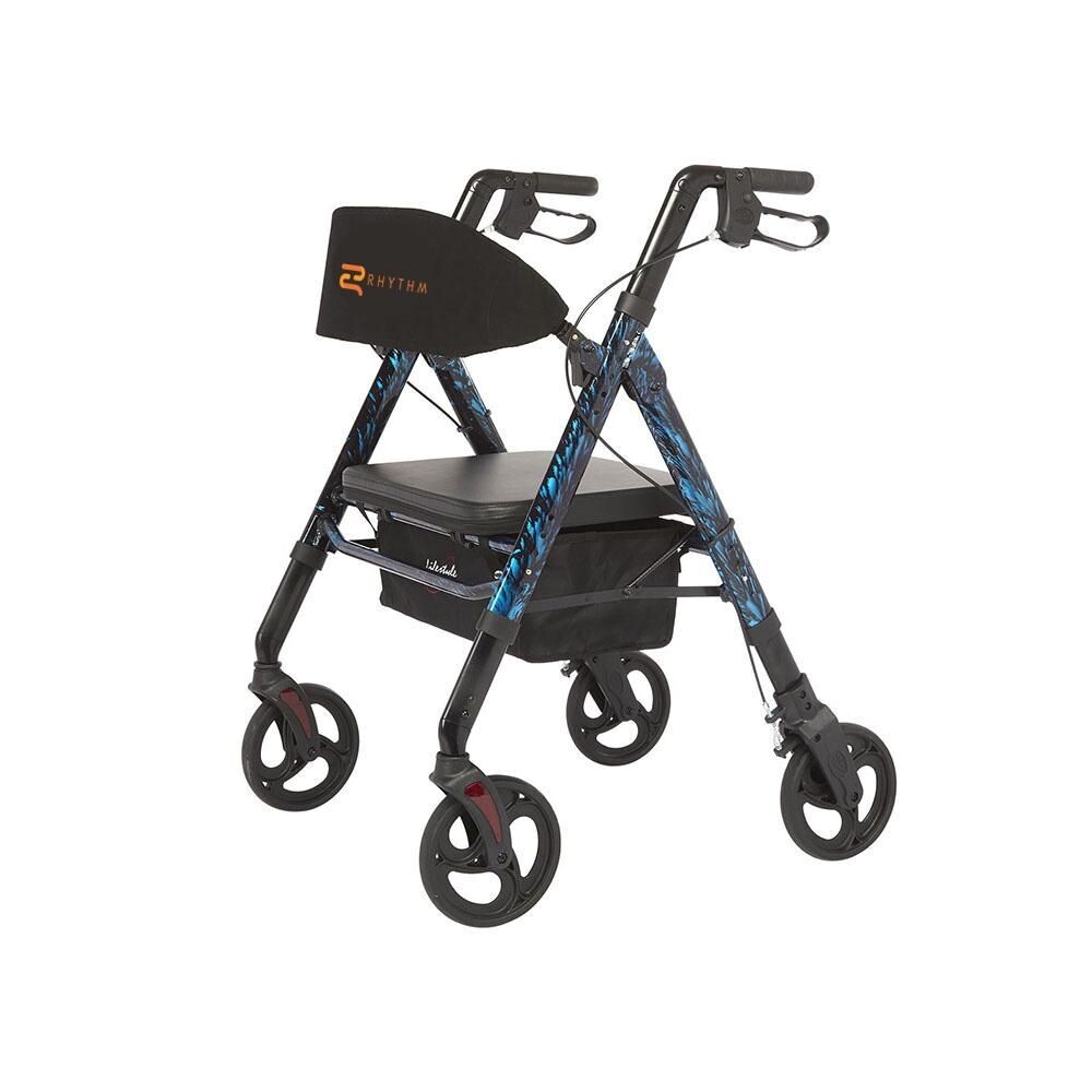 Rhythm Regal - Bariatric 4-Wheel Rollator with Universal Height Adjustment - 850UL