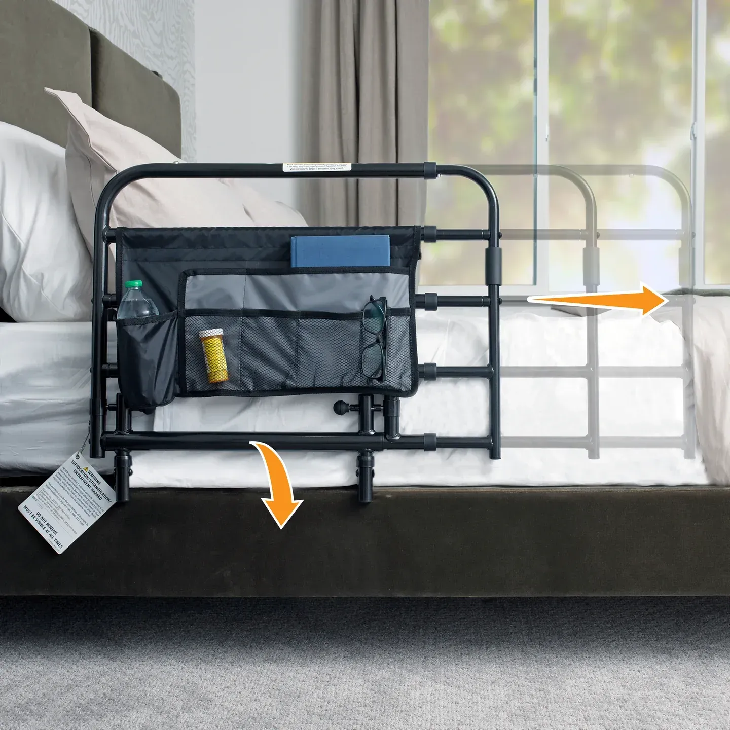 Stander Pivot Bed Rail Tall - #8020 Stander Pivot Bed Rail Tall - #8020
