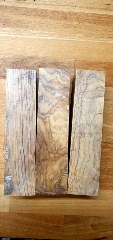 Olivenholz Kantel Messergriff Block 155x40x40mm
